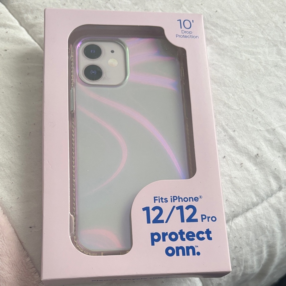 On Running iPhone 12/12 Pro Case - Pink and White Swirl